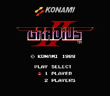 Gradius II (Japan) (En) screen shot title